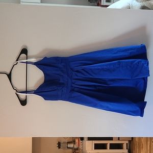 David's Bridal short blue bridesmaids dress size 4